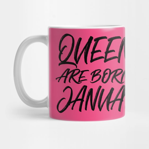 Queens are born in January by V-shirt